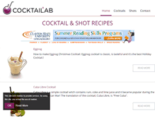 Tablet Screenshot of cocktaillab.org
